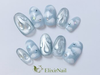 エリクサーネイル 池袋(Elixir Nail)の写真/【ずっとオフ込定額¥5280からご用意★】カラー変更可能！デザイン多数♪モテ可愛～華やかまでお任せ♪