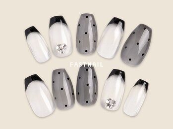 ファストネイル 広島駅前店(FAST NAIL)/フレンチ/ドット【12384】