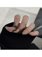 ユミ チップ ジェル ナガサダシ(U.m_)/ラメフレンチ