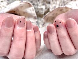 黒ハートヌーディネイル