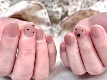 ローランリム(LORAN Lim)/黒ハートヌーディネイル