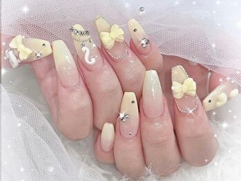 ミオネイル(MiO nail)の写真/【縦長美爪×長さ出し】どの角度から見ても美しい。自爪風のナチュラルな仕上がりで理想の細見え指先へ♪