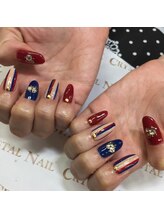 クリスタルネイル ゆめタウン博多店(CRYSTAL NAIL)/ボーダーネイル