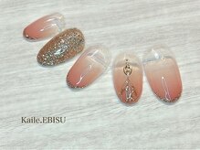 カイル 恵比寿(Kaile.)/【定額アート】細めラメフレンチ