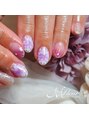 エムフルール(M fleur) 季節のお花アートコース秋のお花 ダリアパラジェル