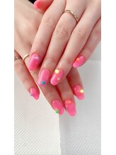 エレガ(ELEGAR)/蛍光カラフルボールネイル