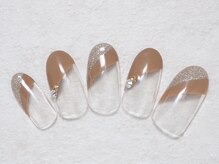 シックネイル(CHIC nail)/ななめフレンチ