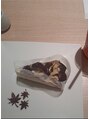 パウワウ メルサ自由が丘店 秋といえば栗♪栗がたくさんのったケーキおいしかった(*^^*)