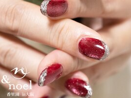 ガラスフレンチ 赤カラー