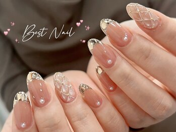 ベストネイル 大宮東口店(Best Nail)/キルティング/ガラスフレンチ