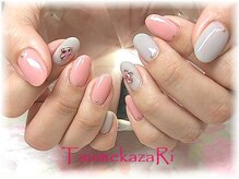 ツメカザリ(TsumekazaRi)/ピンク★グレージュ