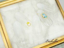 (798)ブローチ風ネイル