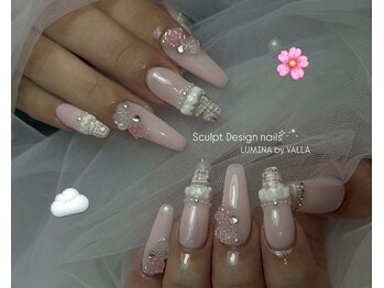 バラ 熊本店(VALLA)/スカルプデザイン×ピンク♪