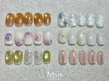 エムシス 夙川店(Msis)の写真/今年は【マグネットコース¥8,000】でキラッとお洒落な指先へ◇丁寧なカウンセリングで初心者様も安心♪
