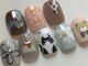 カラ ネイル 中津店(calla nail)の写真/【唯一無二!大人ゆるかわ手書きネイル】持ち込みOK!今季トレンドのハイビスカス・プルメリア、パラジェル