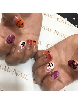 クリスタルネイル ゆめタウン博多店(CRYSTAL NAIL)/ハロウィンネイル