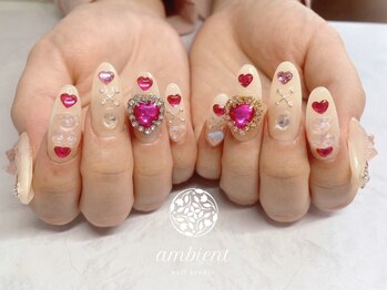 ネイルスタジオ アンビエント 表町店(Nail Studio ambient)/ハートネイル