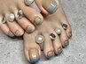 【フットネイル】バーチャルフレンチネイル￥9800→¥6800