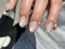 ルルム(LULUMU)/【maki】先端クリアネイル
