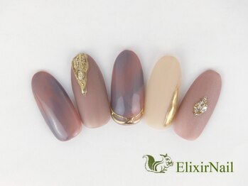 エリクサーネイル 五反田(Elixir Nail)/定額a シンプル/クーポン使用