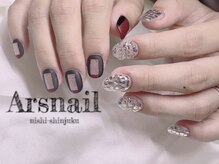 アルスネイル(Ars nail)/ちぐはぐミラーボールネイル