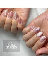 ネイルズガーデン(NAILS GARDEN)/シェル×マグネットネイル