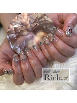 エスフィーネイルサロン リシェル(Esfy nailsalon Richer)/ラメグラデーションネイル