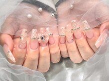 ロワ バイ ジョアアンジェ(Roi by joieange)/リボンネイル　ワンホンネイル