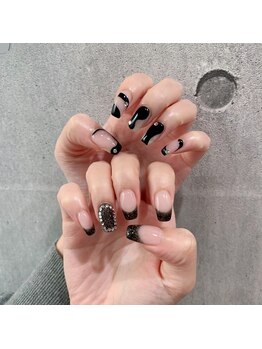 アンダーバーホワイトプラス 南海難波店(_WHITE+)/ラメフレンチ