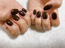 キキネイル たまプラーザ店(kikinail)/ブラウンネイル　秋ネイル