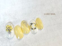 ルークネイル 恵比寿店(LUKE NAIL)/ミモザネイル　お花　フラワー