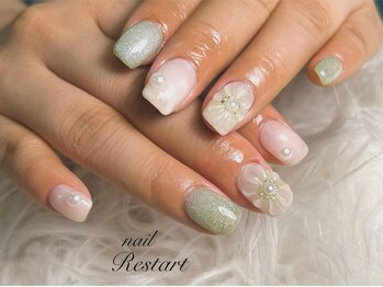 リスタート(Restart)/ぷっくりフラワー×虹色マグ