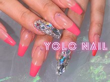 ヨロネイル 心斎橋店(YOLO NAIL)/鮮やかなピンクフレンチ！