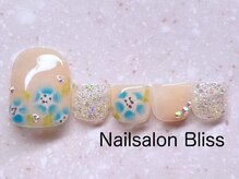 ネイルサロンブリス(nail salon Bliss)/定額FOOTシンプルアート￥5720