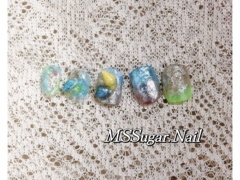 ミスシュガーネイル(MS Sugar Nail)/夏の海ネイル
