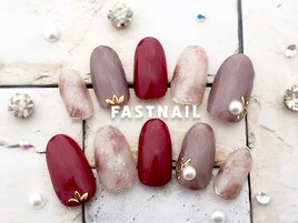 2019天然石風シードネイル