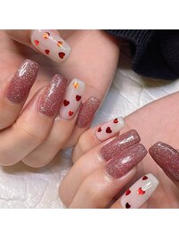 ハートホロネイル