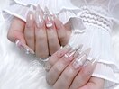 さくらんぼネイル　長さだし