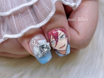 ネイル アリーズ セカンド(nail Allies 2nd)/痛ネイル リボンネイル