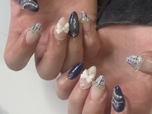 キュアチュラル(cureChuRal)/ネイビーツイード