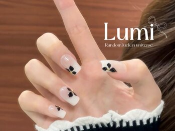 ルミネイル 大宮東口店(Lumi Nail)/ブラックリボンフレンチ