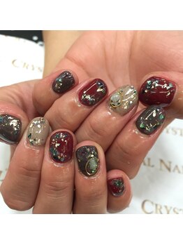 クリスタルネイル ゆめタウン博多店(CRYSTAL NAIL)/ゴージャスストーンネイル