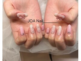 ピンクネイル★リボン