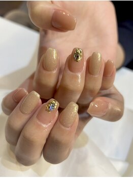 ネイルサロン アトラ(design salon attra)の写真/毎月通えるワンカラーorラメグラ！カラー変更OK！初回オフ込♪低価格なのに丁寧なケアで持続性◎
