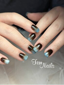 水色とブラウン