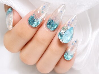 キューレット(CULET)の写真/【自他店ジェル付替えオフ無料♪6980yen～】３Ｄビジューのインストラクター&ジェルのエデュケーター在籍◎