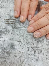 プライベート ネイルサロン マーマ(murmur)/雪の結晶ネイル