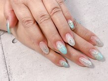 ネイル ビューティーマジック 葛西本店/ラメグラデーションネイル