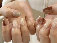 アイネイルズ 渋谷店(I nails)/【Saki.o】ブラウンオーロラ