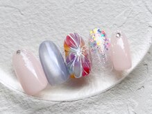 ヴィオラ(VIOLA)/水光マグ/夏/フラワーネイル